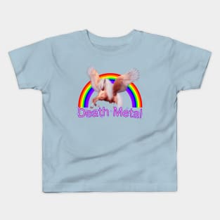 Death Metal (feat unicorn) Kids T-Shirt